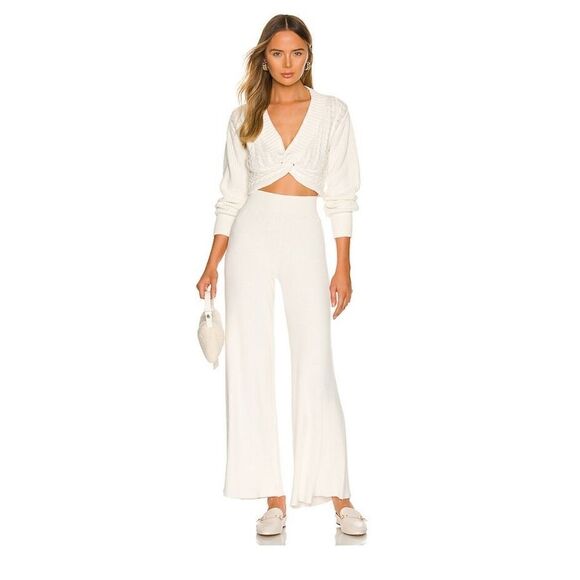 NWT Free People Size M - Emilie Sweater Set  in White Whisper - Picture 1 of 5